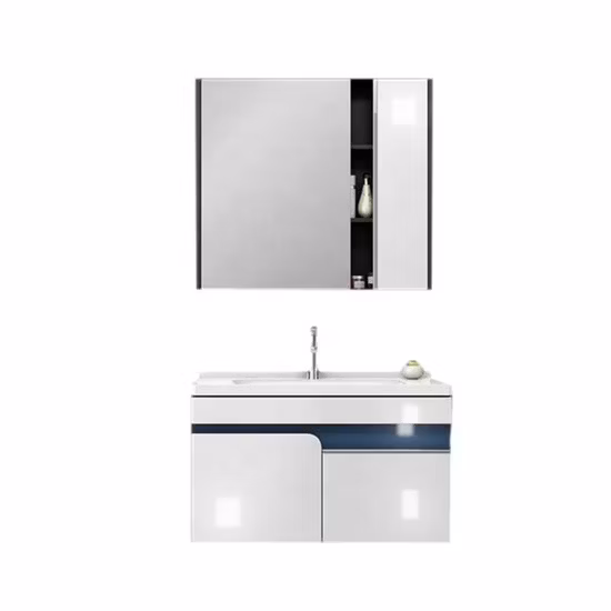 북미 스타일 현대 단단한 나무 욕실 세면대 캐비닛